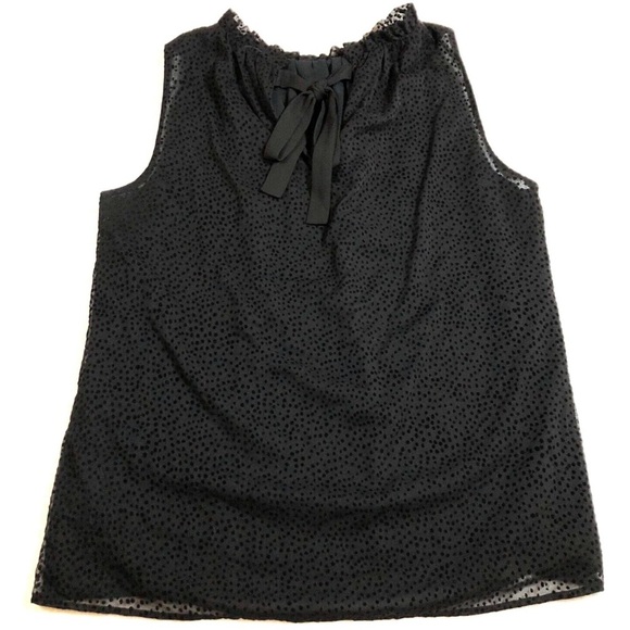 Sheer Dark Velvet Polka Dot holiday Blouse Boho Goth XXL - Picture 1 of 4